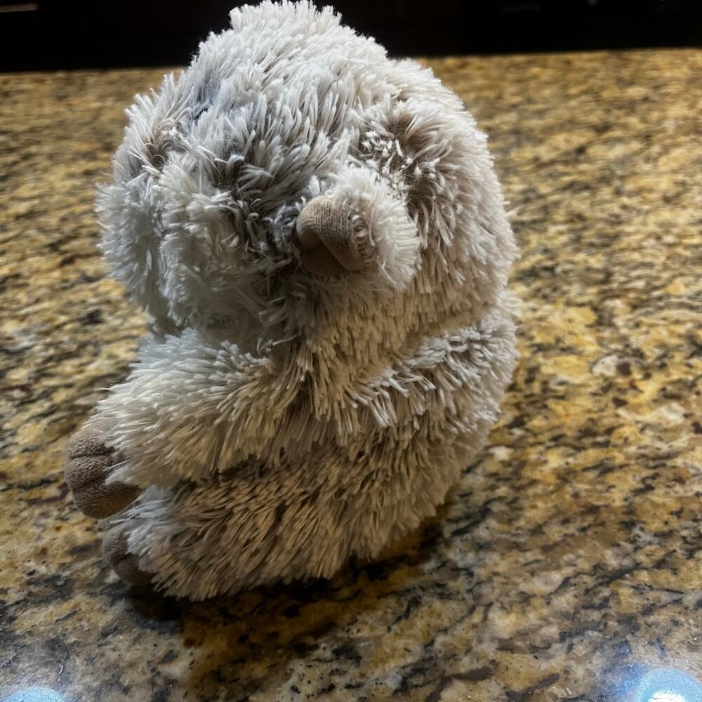 WARMIES Large 10” Cozy Plush Brown‎ and White Hamster Heatable Plush Toy - Picture 4 of 7